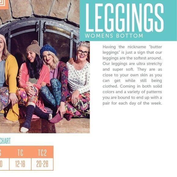 LuLaRoe Motorcycle Legging TC2 (20-26) Christmas Santa Red Tall Curvy 2 Unique - Picture 5 of 8